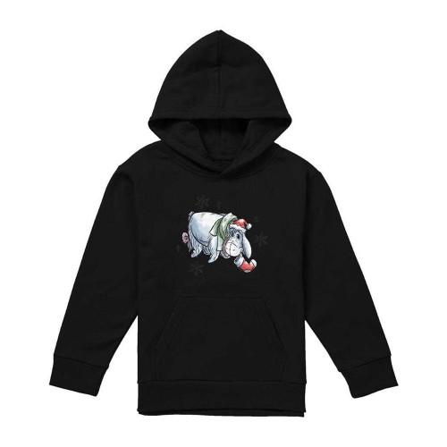 Winnie the Pooh Childrens/Kids Eeyore Snowflake Christmas Hoodie