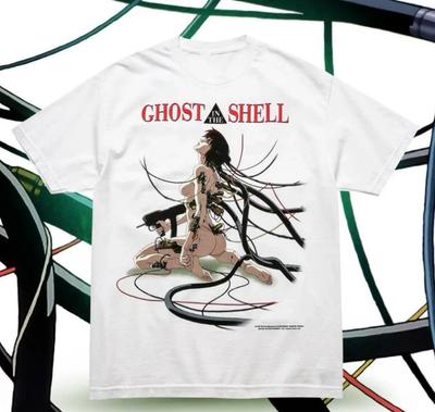 Ghost In The Shell Lata 90 Film Anime Koszulka Vintage Anime Manga Koszulka dla Fana S-5XL
