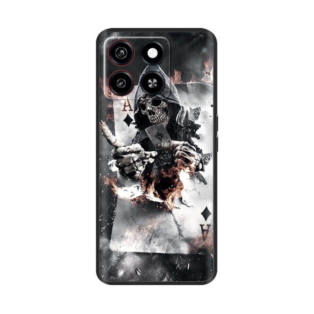 For ZTE Blade A35 Case For ZTE Blade A55 Cover Fashion Flower Slim Soft Silicone Phone Cases for ZTE A35 A 35 Fundas TPU Coque