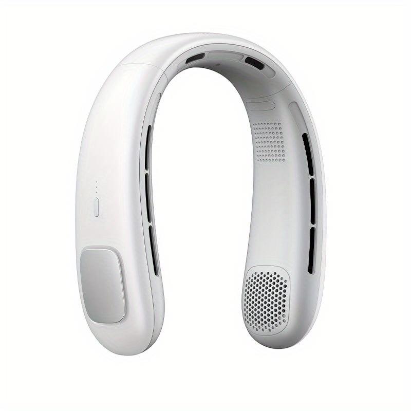 

Портативный шейный вентилятор без лопастей без использования рук Носимый персональный вентилятор без лопастей с аккумулятором белый