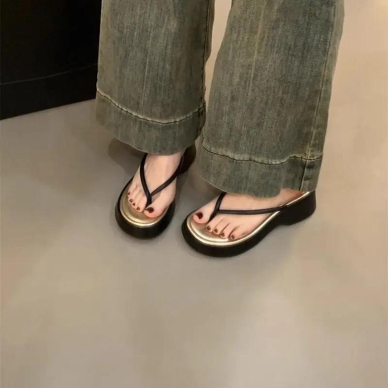 Fashion Woman Slippers Shoes for Women With Heel Slides Thick Sandals Non Slip Shoe Unique New Fashion Elegant and Fashionable Casual 39