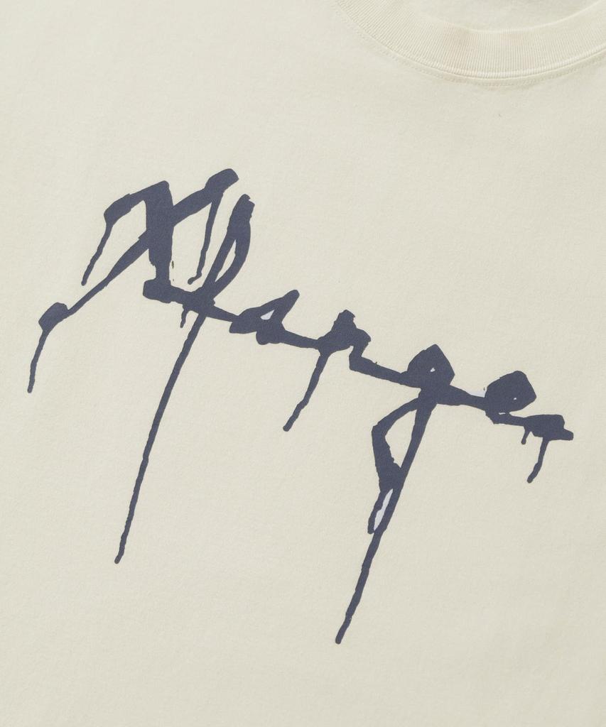 [Extra Large] Drip Logo Short Sleeve Tee, DRIP LOGO S/S TEE 101253011021, Off White, XL