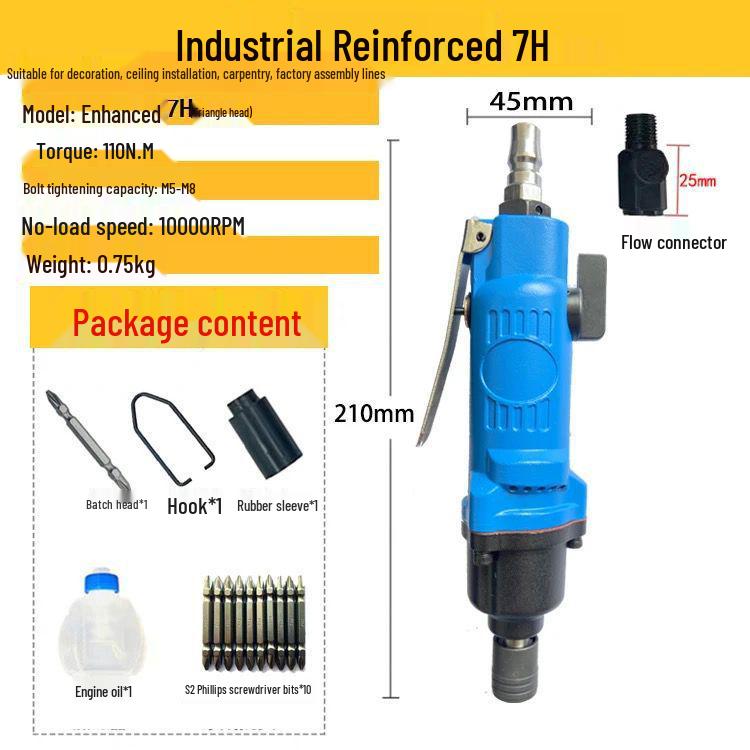 Industrial Pneumatic Screwdriver Air Tool for Woodworking & Decoration