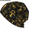 Kreuz Totenkopf Mütze Ägyptisch Warm Gestrickte Mütze Beanie Hüte Kopfbedeckung Geschenk für Unisex Damen