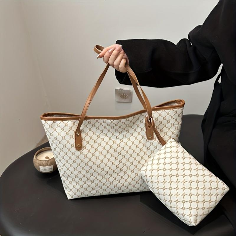 Large Capacity Women's Shoulder Bag Casual And Minimalist Classic Tote Spacious Women'S Commuting Tote Trendy Shoulder Bag