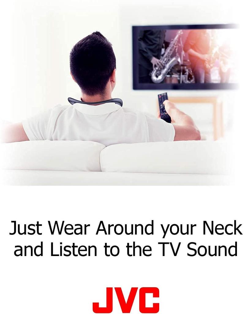 JVC Kenwood NAGARAKU Wearable Neck Wireless Approximately 15 Hours of Continuous Lightweight Design Black SP-A7WT-B Speaker, Bluetooth, Playback,