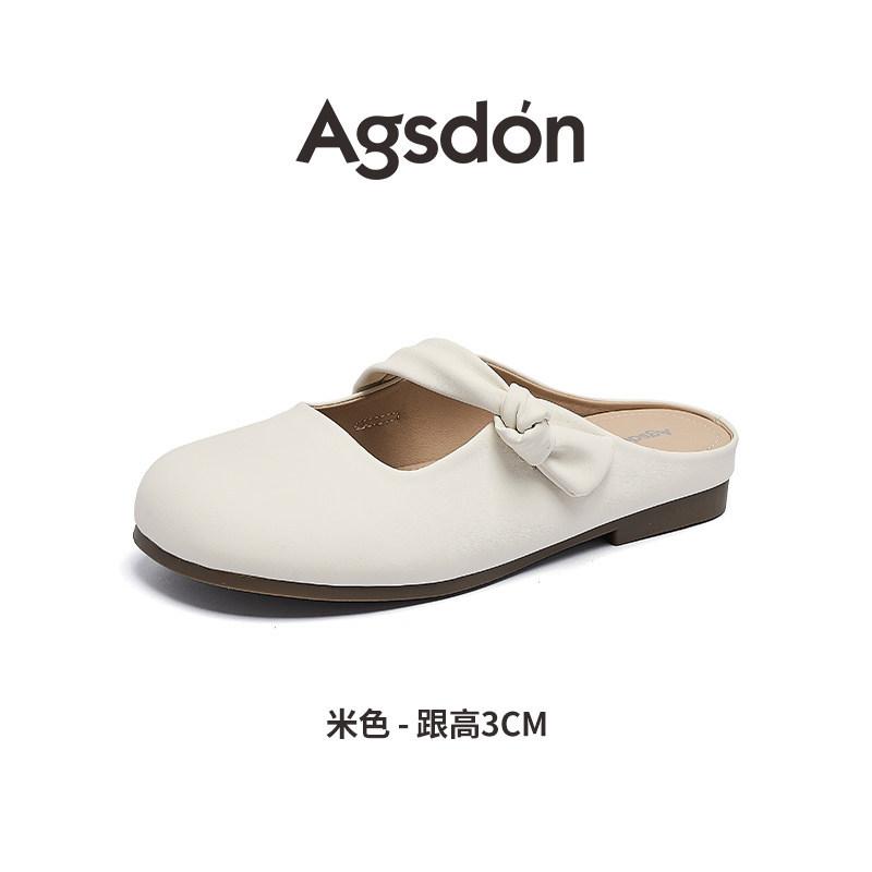 Baotou slippers new spring and summer flat-bottomed cool slippers half-towed Mary Jane shoes 35