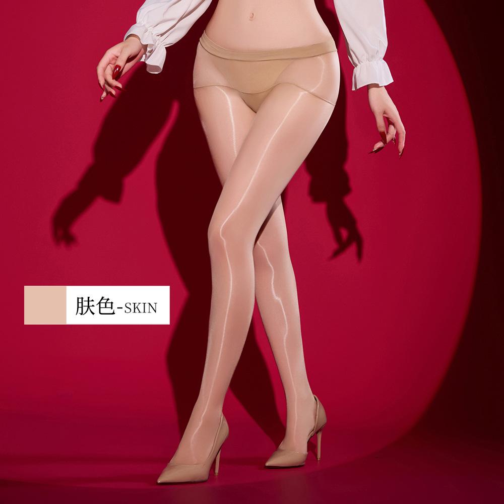 360 Seamless Pantyhose Women Sexy Oil Shiny 5D Stockings Ultra Thin Glossy Smooth Tights Ladies Silky Hosiery Panty Hose