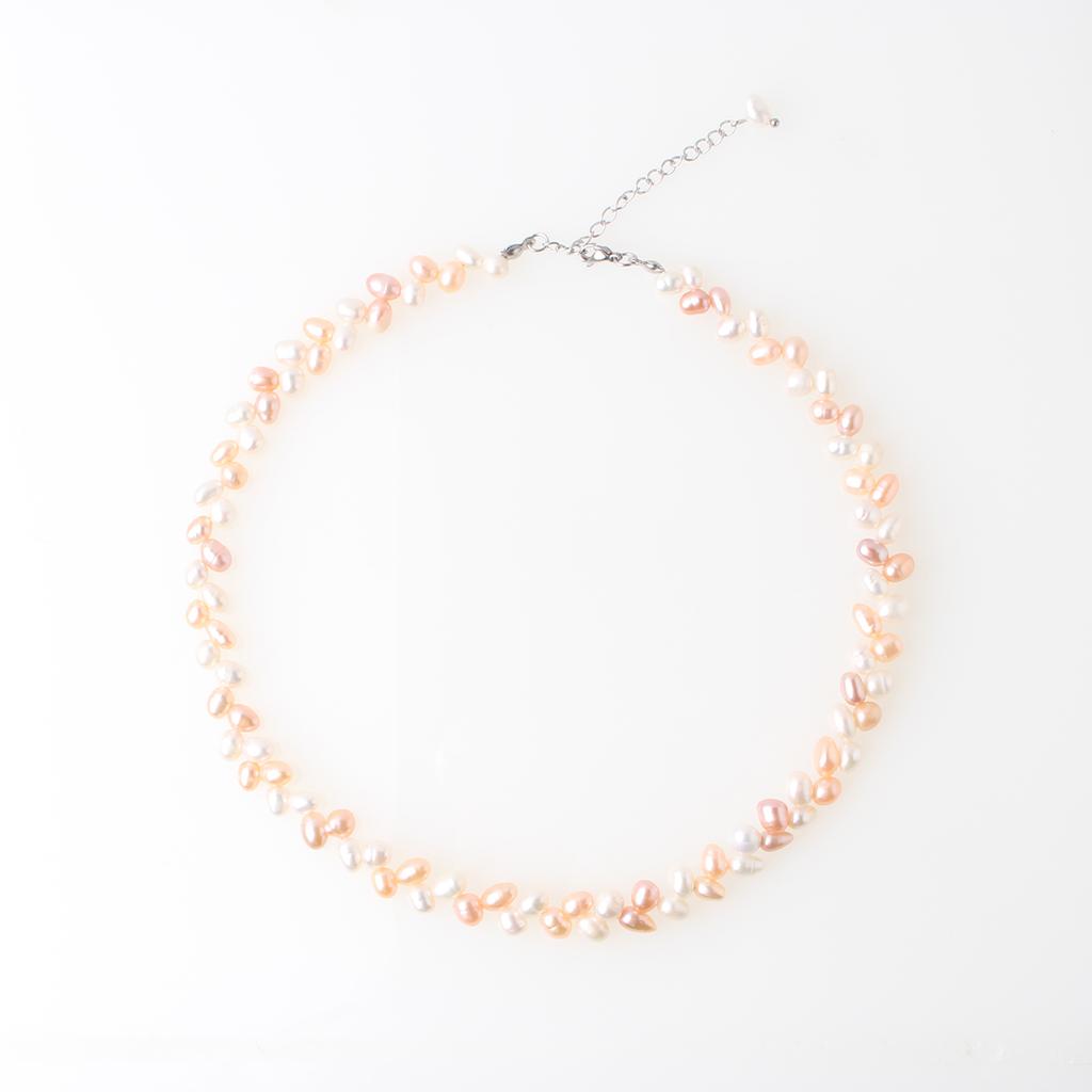 Bien Vetu 5Mm Freshwater Pearl Laurel Necklace