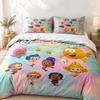 Bubble Guppies Custom Name 3pc Set Perfect for Bedroom Use Comfortable Bedding Set Includes a Duvet Cover and Two Pillowcases Ideal Birthday or Christ