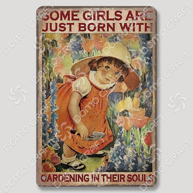 Vintage Cats Gardening Metal Tin Sign  xcm Wall Decor for Cafe Farmhouse Backgarden  Perfect for Home Decor  Gifts