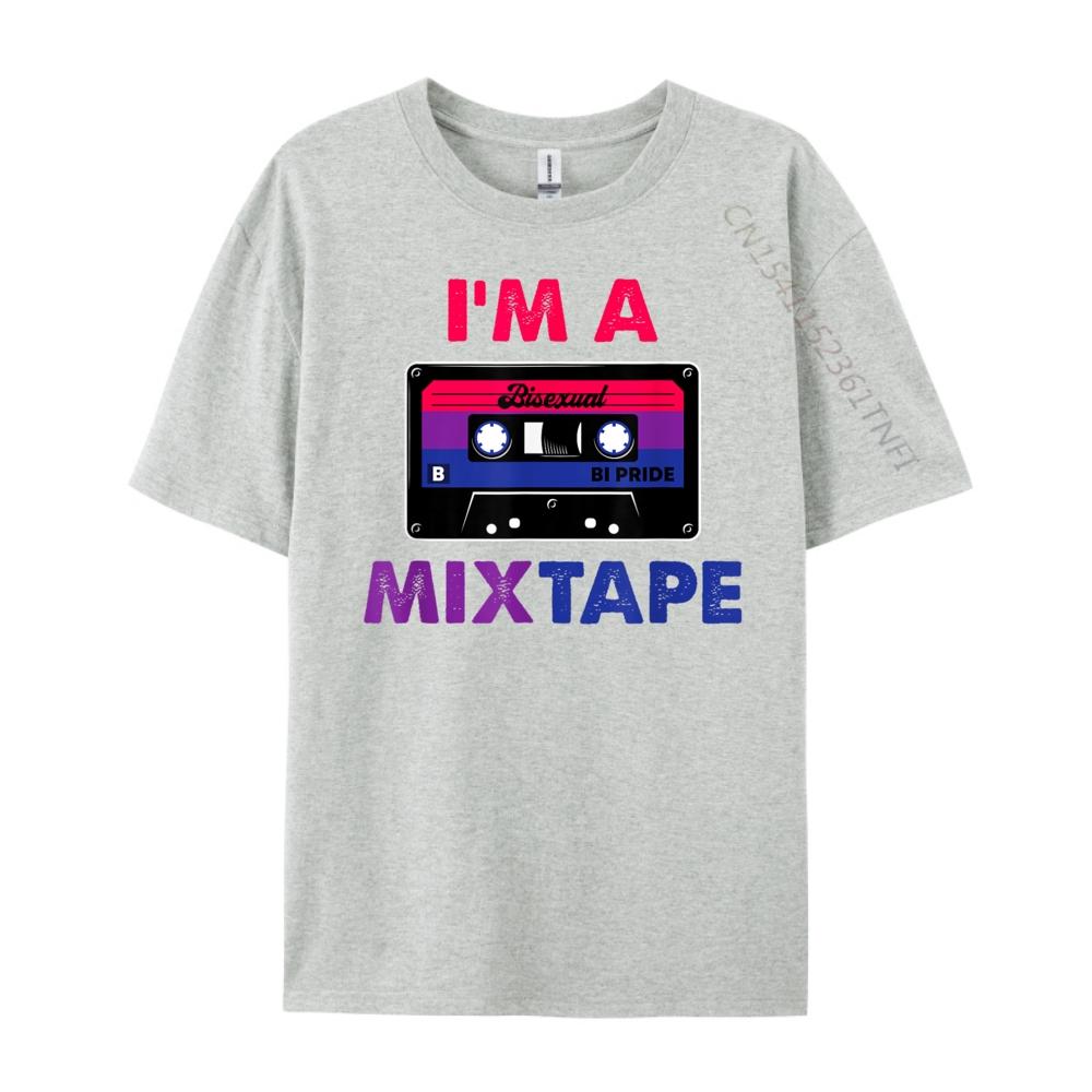 I M A Mixtape Bisexual Pride Month Lgbtq Cassette Tape Graphic T Shirts Men Oversized New Year Chinese Style