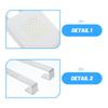 Toilet Tank Tablet Holder Hook - Plastic Hanging Cleaner Caddy Bracket Ensures Stable Suspension Even Dissolving No Interference