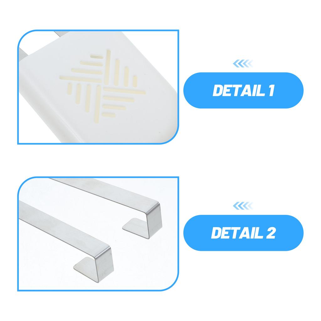 Toilet Tank Tablet Holder Hook - Plastic Hanging Cleaner Caddy Bracket Ensures Stable Suspension Even Dissolving No Interference