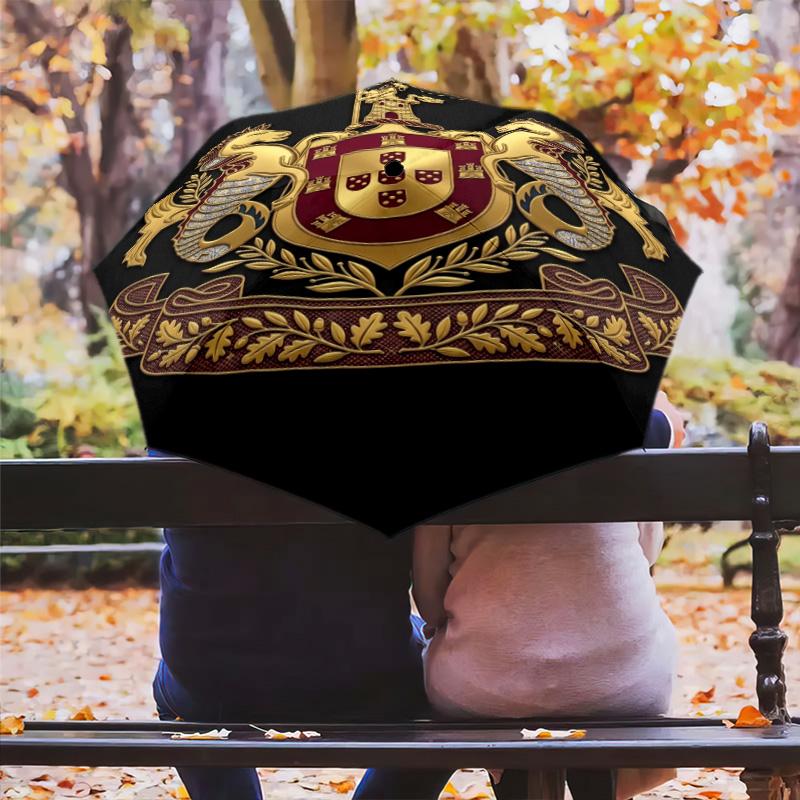 Heritage Honor: Emblem Tradition Folding umbrella Suitable for all seasons 8 paraphenoid bones Sun umbrella travel Gift