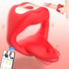 APP Controlled Silicone Penis Vibrating Ring with Tongue Vibration, Vibrating Penis Ring with 10 Vibrations, Adult Sex Toys for Men or Couples