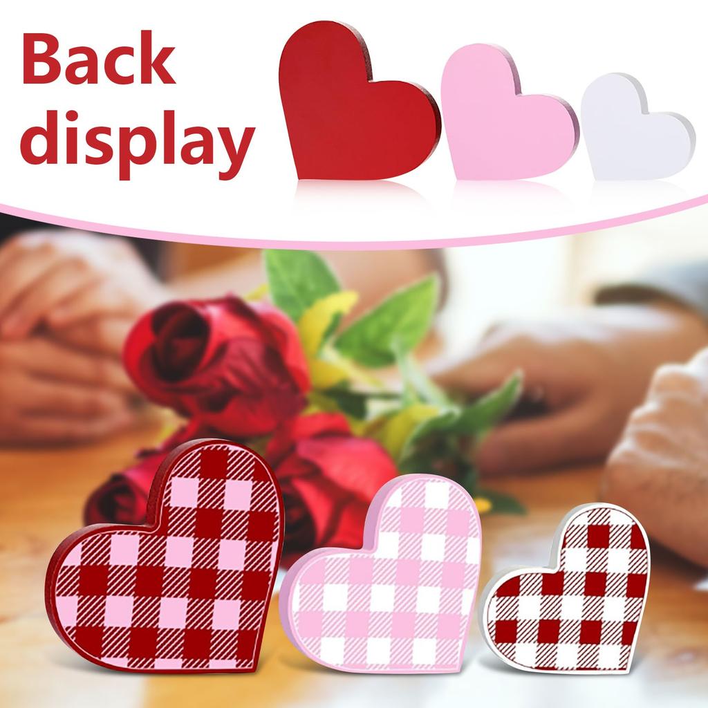 Valentine's Day Wooden Ornaments Wedding Wedding Party Decorations Love Ornaments Wooden Products