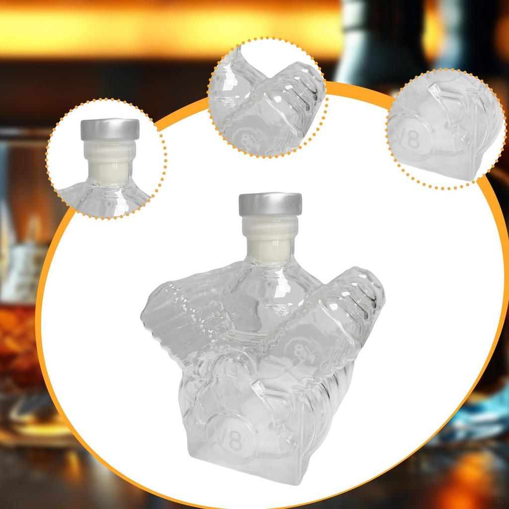 V8 Motor Whiskey Flasche Wein Dekanter Karaffe Kreative Heimbar Dekoration für Brandy