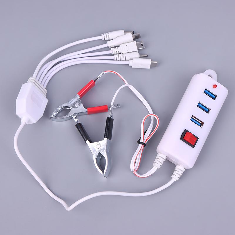 3 USB Klip s vypínačem Nabíječka Nabíječka mobilního telefonu USB rozhraní Univerzální baterie Nabíječka mobilního telefonu