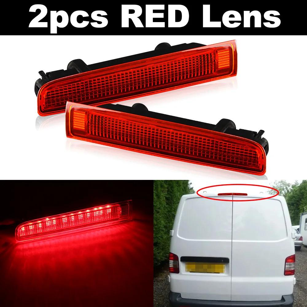 

For VW T5 T6 Transporter Caravelle 2003-2015 OEM#7E0945097E 7E0945097F 7E0945097J LED High Level Third Brake Stop Light Lamp 2pcs RED Lens