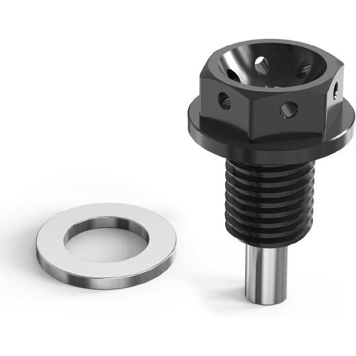 

Bevinsee Performance Magnetic Oil Sump Drain Plug M12x1.5 Compatible with BMW E46 E36 E39 E92 E90 E91 E60 E61 E82 Z3 Z4 320i 323i 323Ci 325i 325xi чёрный