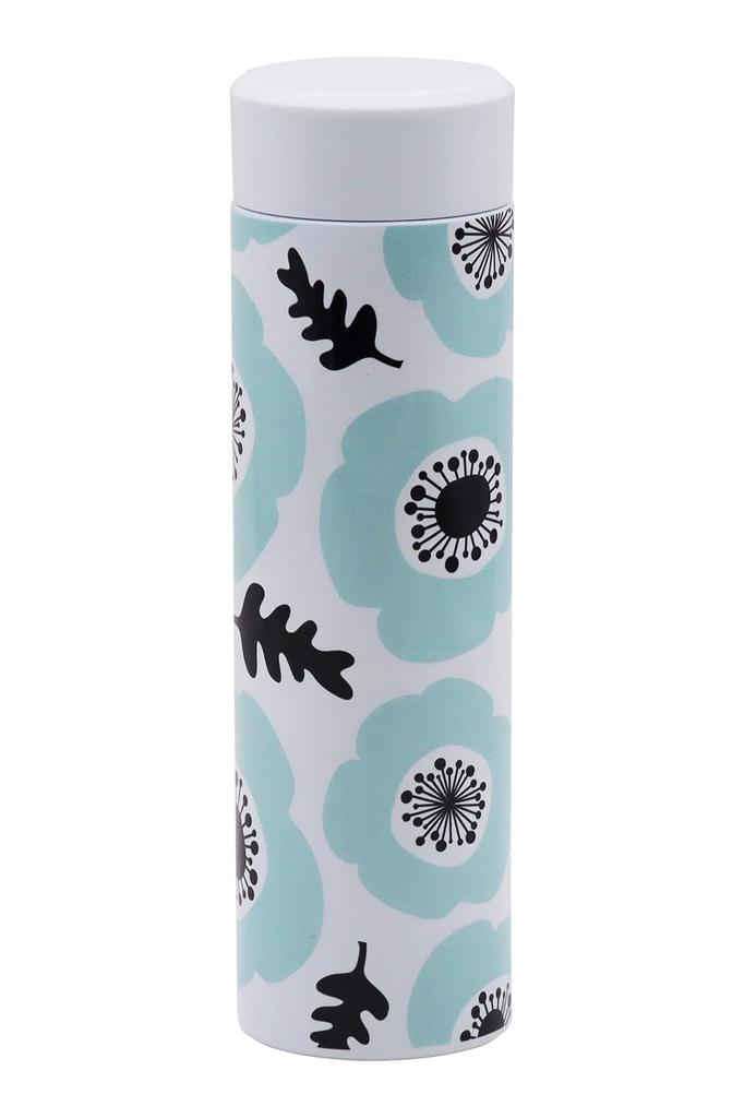 OGURA tuuli Water Bottle, 400ml Stainless Steel, Ultra-Lightweight, Vacuum Insulated, Keeps Drinks Cold and Hot (Blue)