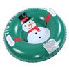 Snow Tube Cold Resistance Heavy Duty Thickened Inflatable Snow Tube Sled with Dual Handles for Whole Family Green