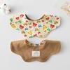 Korean Style A-Type Pure Cotton Double-Sided Baby Bib for 0-2 Years