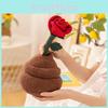 Tulips Peach Roses Blossoms Lotus Flowers Plush Potted Plant Toy For Gift Kids