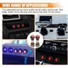 2PCS 12V UL Listed Round Rocker Switch, Waterproof LED Rocker Toggle Switch with Shell, Lighted ON Off SPST 3 Pin Rocker Switch for Car RV Marine
