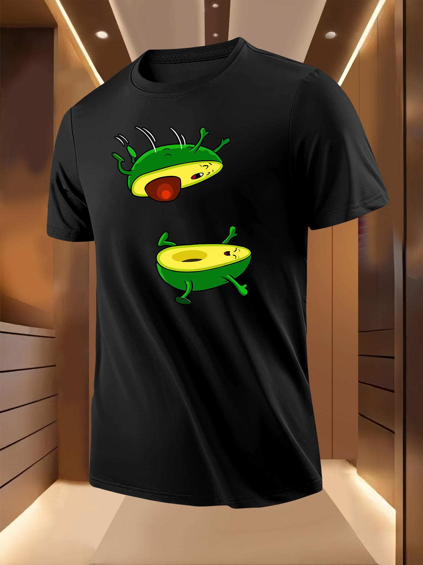 Funny Dancing Avocados Graphic Tshirt - Lightweight Summe... S