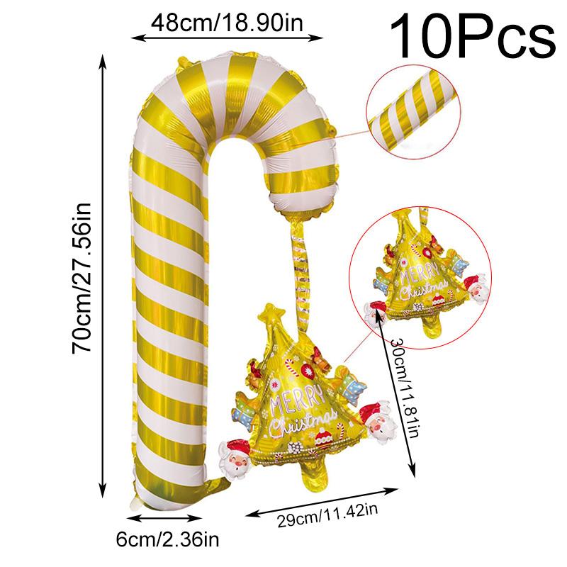 

Упаковка из 10 рождественских украшений, топливных подметальных подарков, праздничного украшения, рождественской елки 10pcs