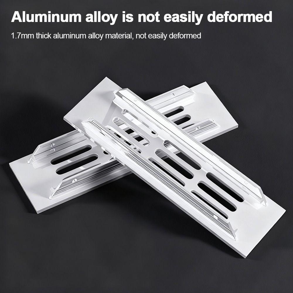 Aluminum Alloy Cabinet Breather Hole Cover Rectangle Breathable Mesh Wardrobe Air Vent Decor 30mm Wide Ventilator Grille Cover