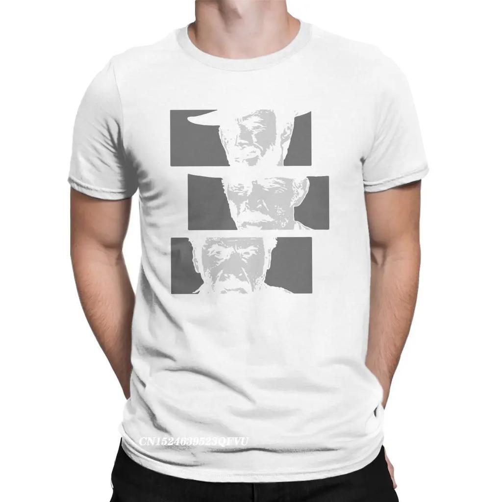 The Good The Bad and The Ugly T-Shirt Herren Premium Baumwolle Freizeit T-Shirts Clint Eastwood T-Shirt Harajuku Kleidung Sommer