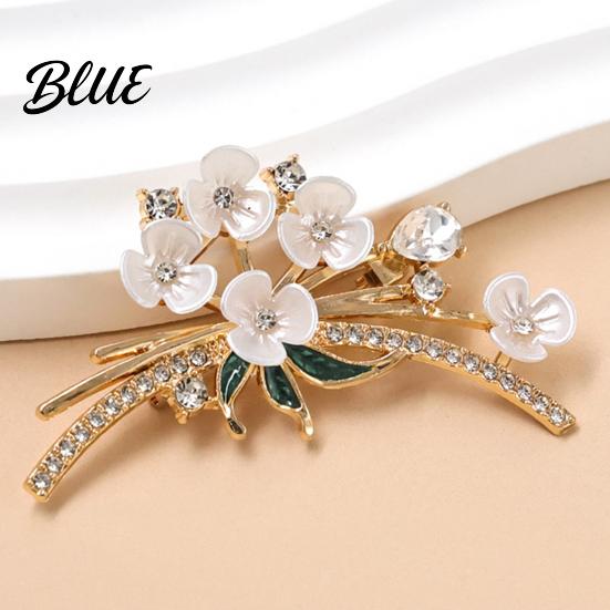 Brooch Pin White Plum Blossom Brooch Artistic Flower Branches Lapel