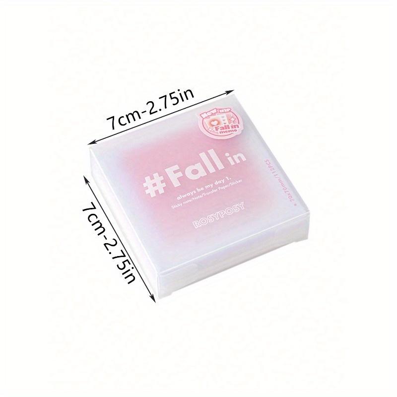 

Блокнот для заметок, Учебный, Градиентная калька, Коробка, Наклейки для заметок, Многофункциональный, Снова в школу 1 set