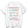2026 New Scientific Equation Formula Physics Printed Mens and Womens Short Sleeve TShirts Plus Size Crew Neck Tops