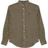 Polo Classic Fit Polo Shirt With Pony Embroidery And Single Button Long Sleeve Men Shirts 710944576-001