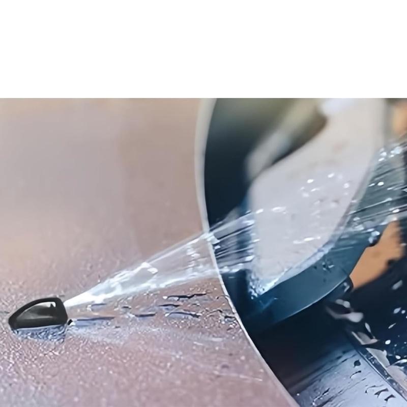 Two-Jet Windshield Washer Nozzle Kit with Adjustable Washer Heads, Hose and Fitting Pieces for Vehicle Washer Replacement Maintenance