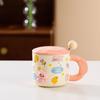Cartoon Ceramic Cup with Magnetic Dolls Large Capacity High Temperature Resistance Mug Opening Small Gift Water Cup Small Animal Cup