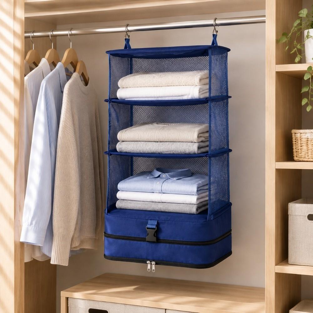 Built-In Shelves Hanging Packing Cubes Durable Luggage Bag Closet Organizer  Clothes Storage