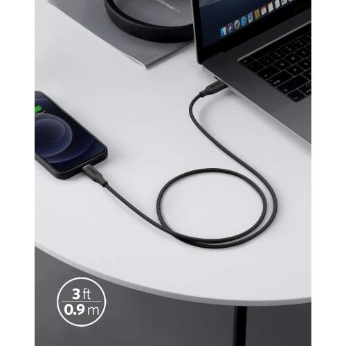 Anker PowerLine lll Flow USB-C & Lightning Cable MFi Certified Anker Tangle-Free Cable USB PD Compatible Silicone Material Compatible with iPhone 14 /