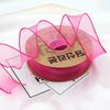 1 Roll Organza Ribbon Wavy Beautiful 2 Yard Multi-functional Transparent Chiffon Mesh Ribbon Holiday Supplies