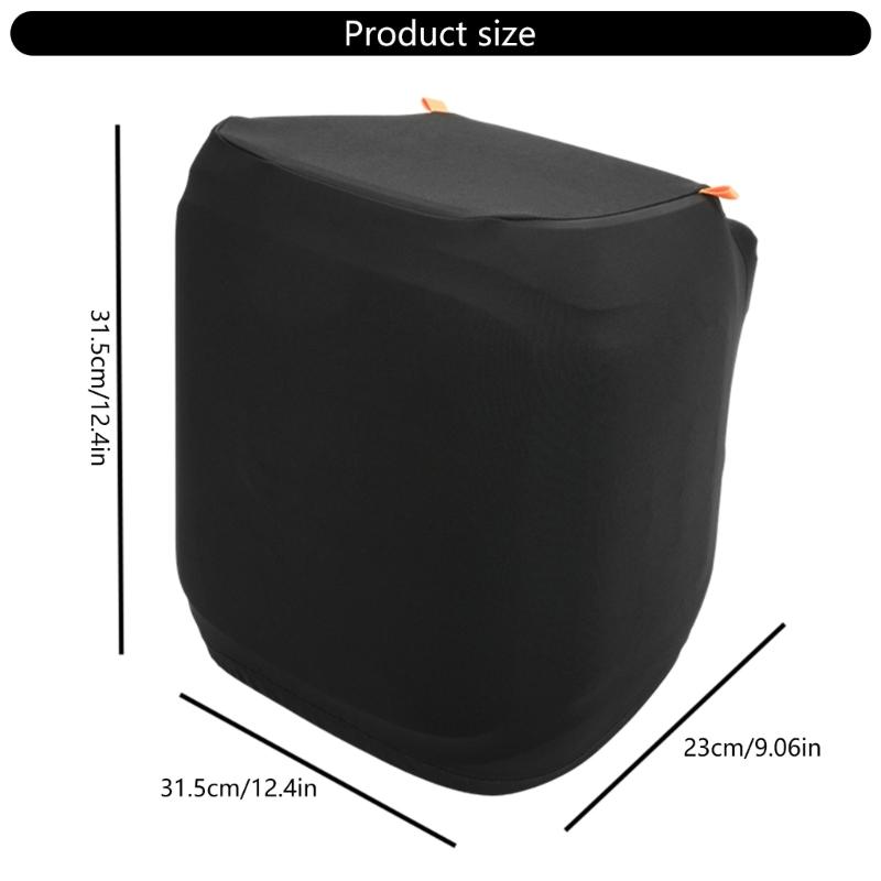 Portable Speaker Dustproof Cover With Elastics Edges Fit 2 Microphones Top Handles for Encore2 Quick Access
