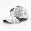 Gorra con diseño de periódico Unisex, gorra de béisbol informal con estampado de grafiti, sombreros ajustables para mujeres y hombres, gorro de Hip Hop callejero