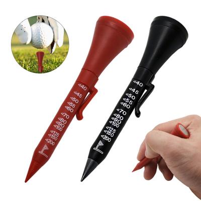 1/2Pcs 6-In-1 Golf Multi-Tool Face Alignment Aid Magnetic Tip Flagstick Rangefinder Ball Marker Club Grooves Cleaner Carbon Pencil Tip Pocket Clip Tee