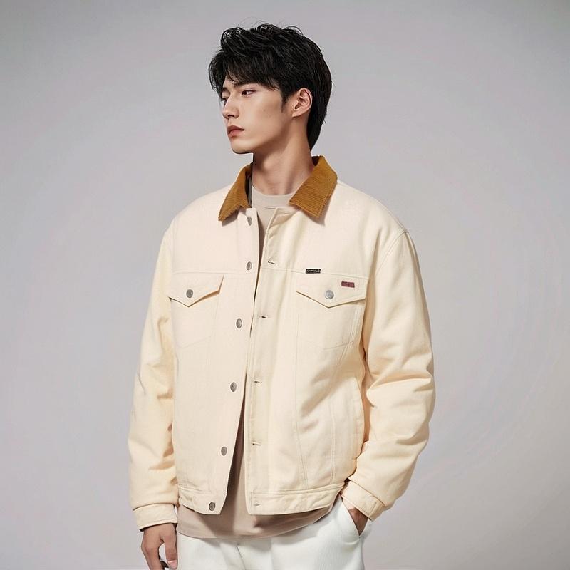 Supreme x Schott Canvas Down Trucker Jacket 'Orange Olive Green' Men's SUP-FW22-787