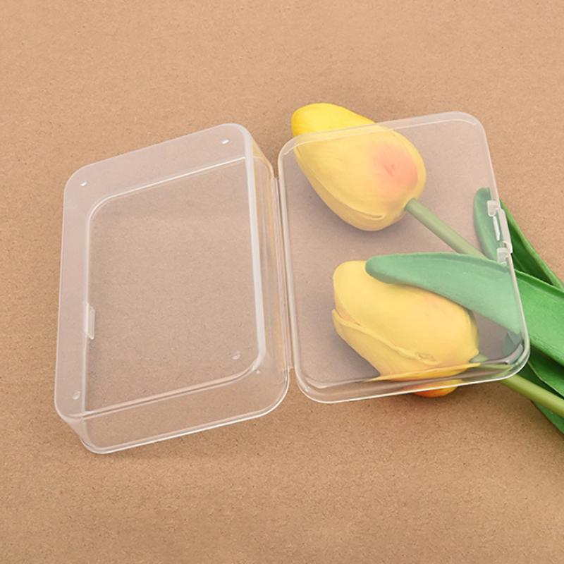 Mini-Kunststoffbox Rechteckig Durchscheinend Verpackungsbox Staubdicht Langlebig Ausweis Teile Aufbewahrungsbox