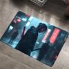 C-Cyberpunk S-SamuraiS Entrance Door Mat Washable Non-Slip Living Room Sofa Chairs Area Mat Kitchen Welcome Doormat