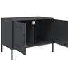 TV Stand Anthracite Grey 68 X 39 X 50.5 Cm Steel
